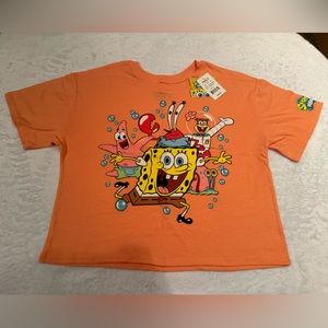 SpongeBob SquarePants Juniors T-Shirt Size Large New With Tags